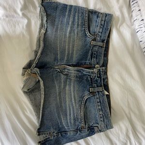 Lucky brand denim jean cut off shorts